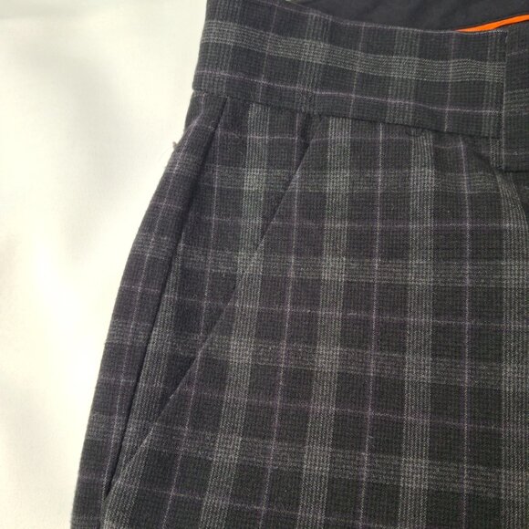 Vintage Joe Fresh New Checker Print Wide Leg Womens Pant Size 10 Mid Rise - Picture 9 of 14